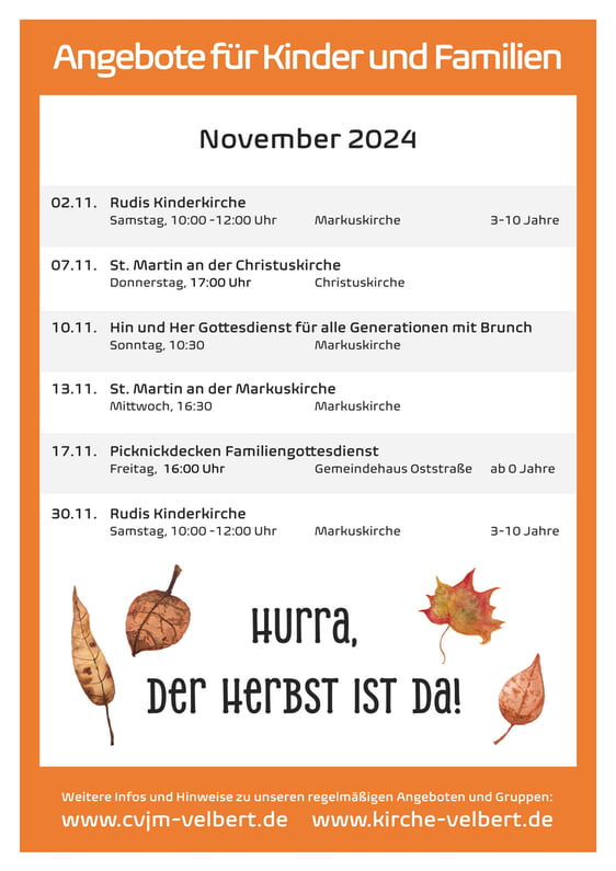 2024 Angebotsflyer Kinder und Familien November